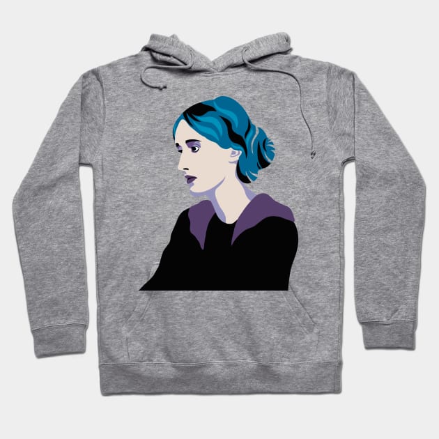 Writer Virginia Woolf Hoodie by RoeArtwork